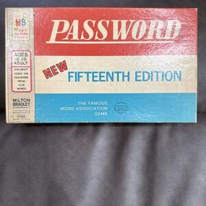 Password 15th Edition Vintage 1970 Game Complete‎ Except Scorecard.